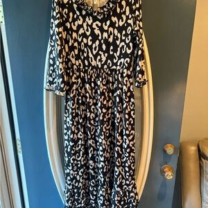 Celeste Beige and Gray Patterned Fabric